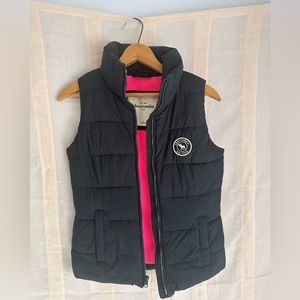 A&F Navy Blue Puffer Vest